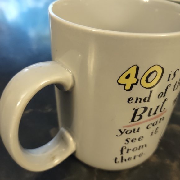 Shoebox Greetings 40 Is Not The End Of The World... Mug - Joke Gag Gift - Picture 2 of 4